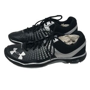 Under Armour Micro G Elevate Mens Road Running Training Shoes Black Silver 12